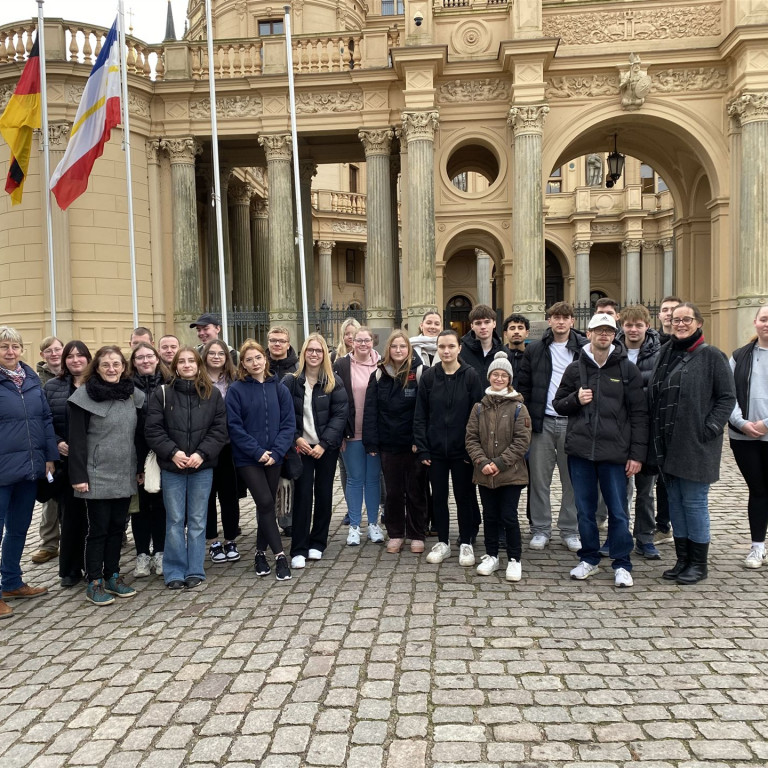Besuch im Schweriner Landtag