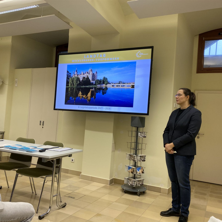 Besuch im Schweriner Landtag