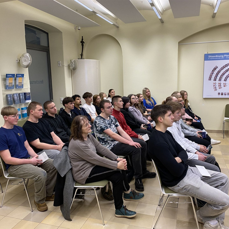 Besuch im Schweriner Landtag