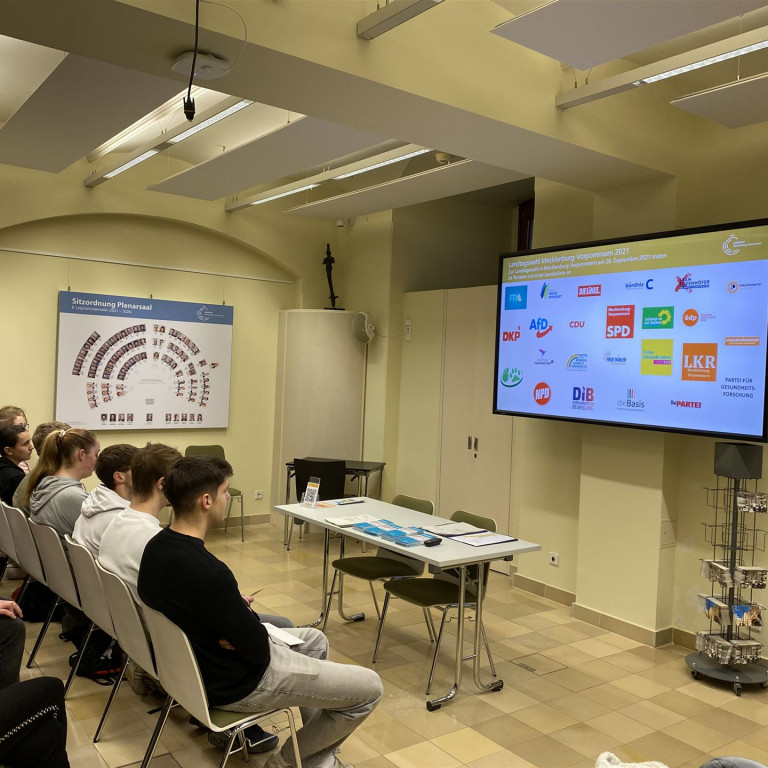 Besuch im Schweriner Landtag