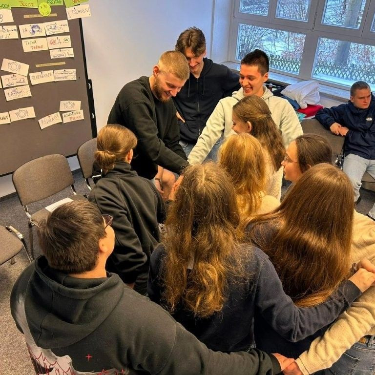 Deutsch-französischer Austausch in winterlicher Atmosphäre