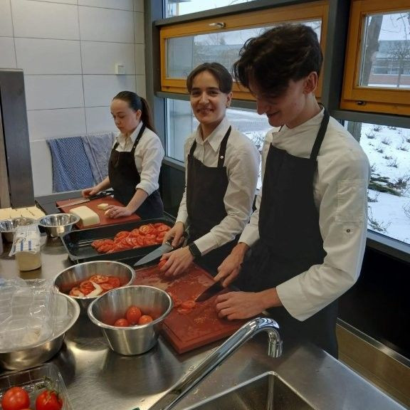 Deutsch-französischer Austausch in winterlicher Atmosphäre