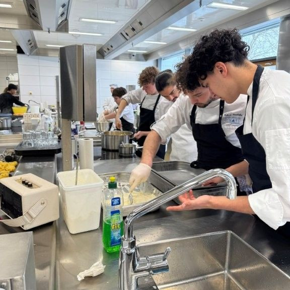 Deutsch-französischer Austausch in winterlicher Atmosphäre