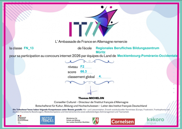 Tag der deutsch-französischen Freundschaft (22.Januar)